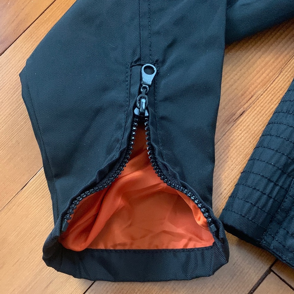 Child’s Black and Orange Jacket with White Stripe - Picture 3 of 10